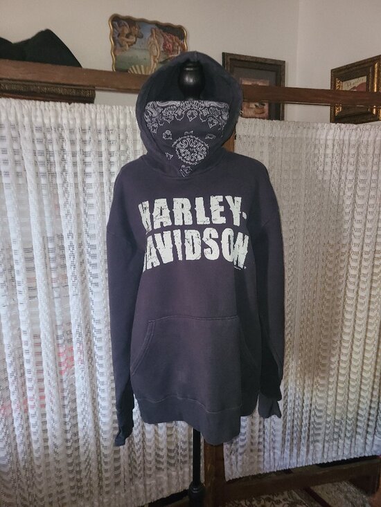 Harley-Davidson Other - Harley-Davidson Men's SZ M Pullover Hoodie with Built-In Face Mask Scottsdale HD